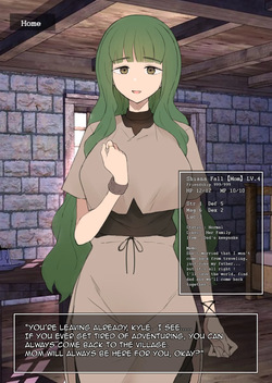 Erotic RPG scenario, while the protagonist is on an adventure his mother on the starting village gets NTR’d