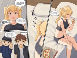 Watch as your friend is digested along with the pizza