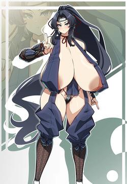 オリジナルキャラクター・爆乳くノ一